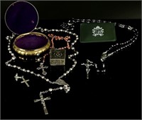 Collection of Antique Sterling Silver Etc. Rosary