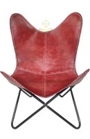 $139 leather butterfly chair