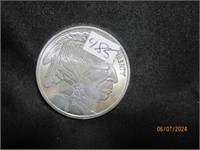 1 Troy Oz. Rd. Indian Head 999 Silver