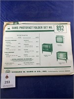 Vintage Sams Photofact Folder No 892 TVs