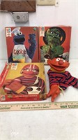 Lot of 3 vintage Sesame Street puzzles and Ernie