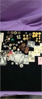 Collection of Buttons both New & Used
