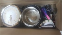 Box Of Misc Kitchen Items - Pots & Pans, Etc