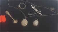 Lot  Vintage Necklace ,2 Pendants,school