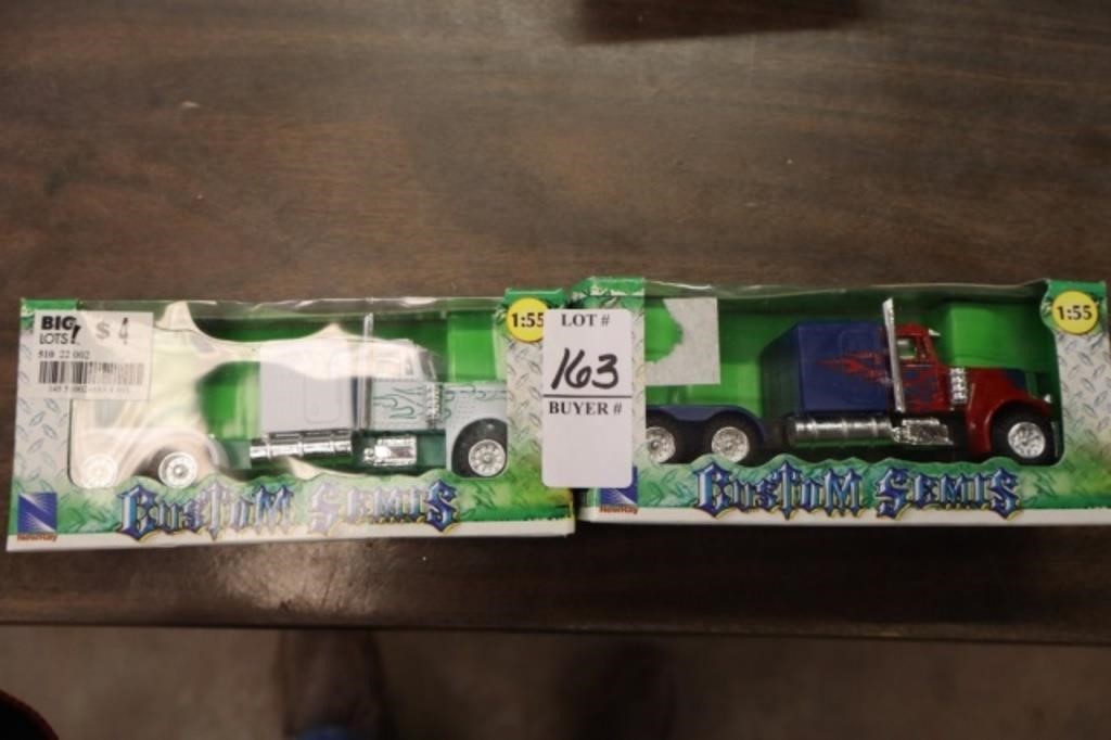 TWO SEMI DIE CAST TRUCKS