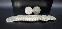 Roll BU 1964 Silver Kennedy Half Dollars 20 Coins