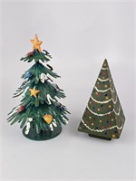 2 Christmas Trees (1- Wolf Creek USA)7"& 9" Tall