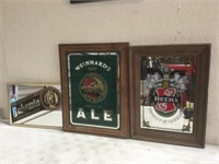 Qty of Mirrored Beer Signs