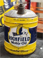 "Richfield" 5GAL Motor Oil Can