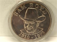1 Ounce .999 Fine Silver Round - Sam Boyd - Sam’s