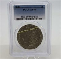 1890 Morgan Silver Dollar PCGS XF45
