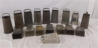 Assortment of vintage graters
