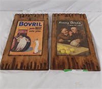 Wooden plank poster boards
