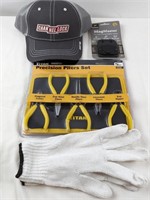 PLIERS, HAT, GLOVES & HOLSTER