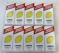 10 x 44ml Adams Lemon Extract