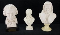 Three Busts of Music Composers