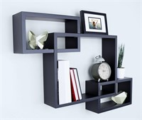 Wooden Cube Floating Wall Shelves