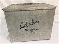 Vintage cooler Arthur’s Dairy Waynesboro PA