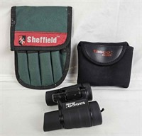 Sheffield Gear Pouch & Tasco Binoculars