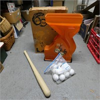 Vintage Bat Em Catch Em Pitching Machine in Box