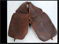 VERY EARLY MAKER MARKED GUNNISON, COLO SADDLE BAGS