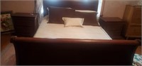 Queen bed, bedding and matching night stands
2nd