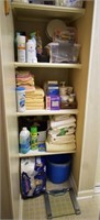 Bathroom Closet Contents - Towels, TP, Products ++