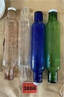 Glass Rolling Pins, Colored
