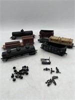 Vintage Lot of Loose Trains and Train Parts