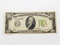 1934 $10 note US circulated