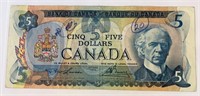 1979 Canada $5 Bill