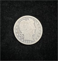 1892 Barber Quarter