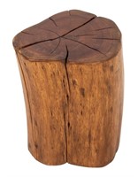 Modern Wood Trunk End Table / Stool