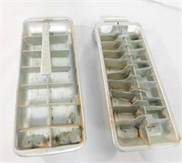 2 Aluminum Ice Cube Trays