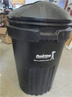 Large Plastic Trash Can with Lid