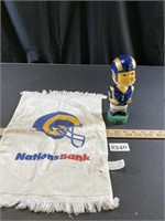 St Louis Rams towel & Bobblehead