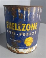 Shellzone antifreeze can, empty. Measures: 8"