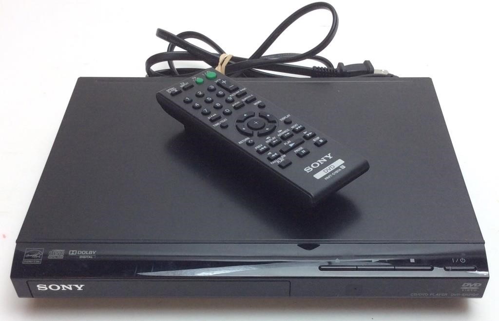 SONY DVD PLAYER WITH REMOTE, | Carolina Auction House, LLC