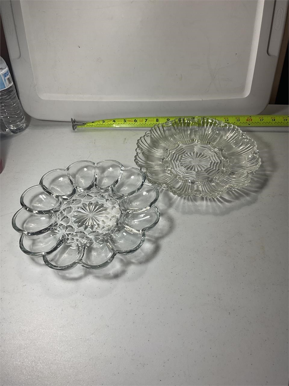 Anchor Hocking Glass Egg Platter