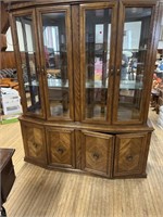 BEAUTIFUL SOLID CHINA CABINET - 64X18X82"H