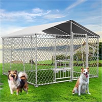 Upgraded 7.57.55.6FT Outdoor Dog Kennel