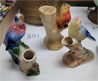 Royal Copley bird vases