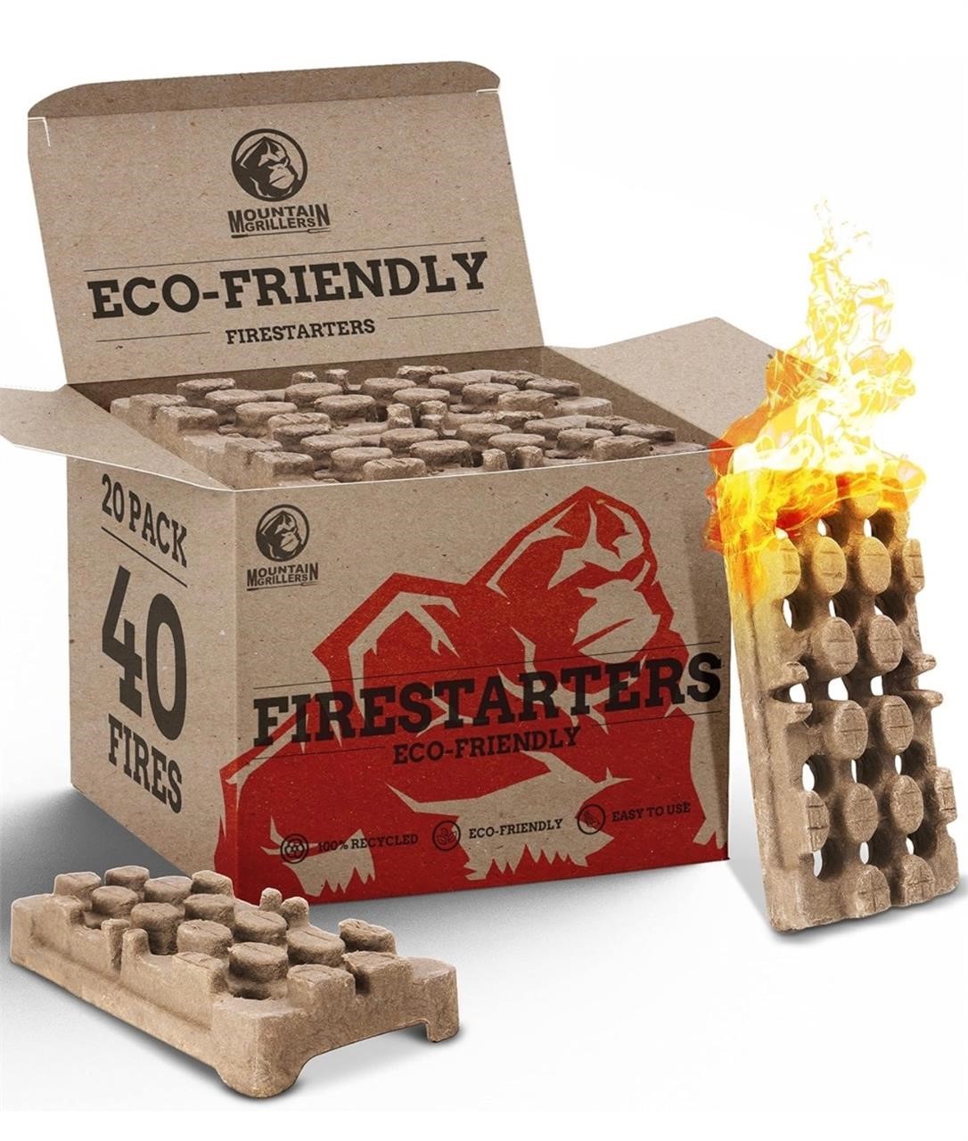 Mountain GRILLERS Natural Firelighters Multiuse