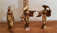 Oriental metal figurines