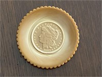 St Clair Chocolate Coin Glass Dish