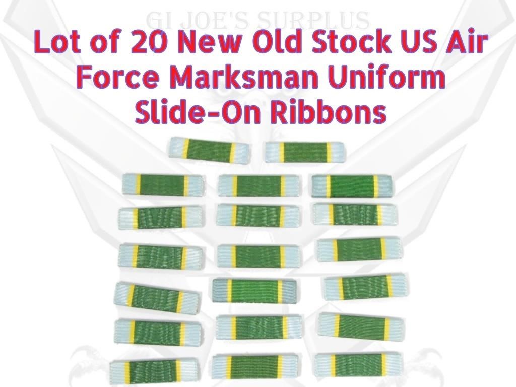 20 US Military Air Force Marksman Slide-On Ribbon