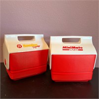 Two Like New Mini Mate Coolers, by Igloo