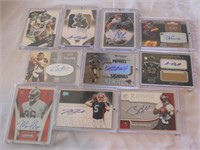 Lot of 10 signed sports cards
