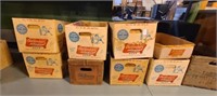 Lot of (8) Old German Beer Boxes