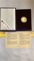Canadian $100 dollar proof gold coin